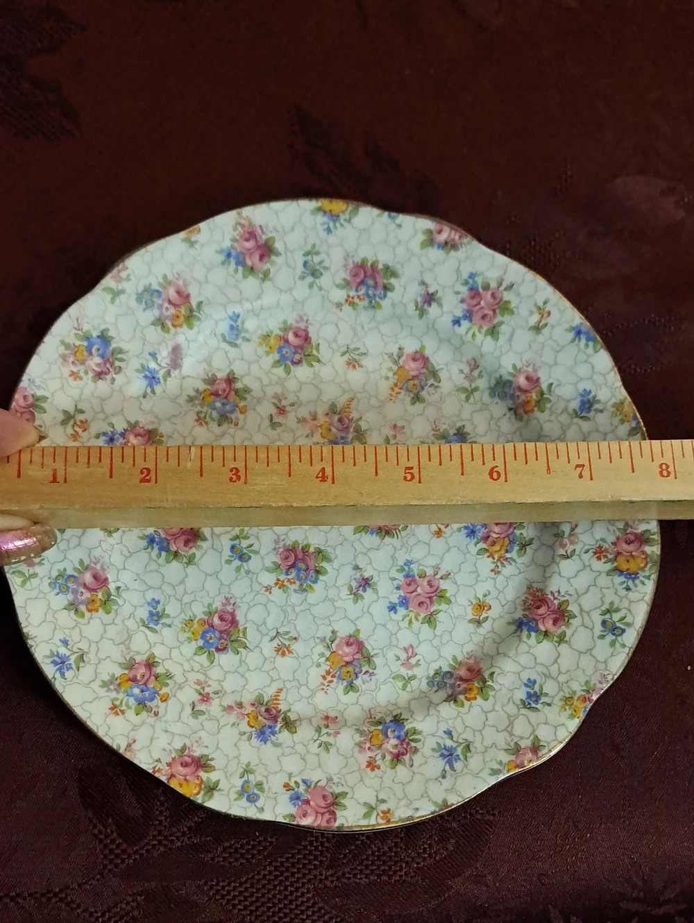 Vintage Hammersley Pink Floral Chintz 8